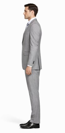 Mantoni Lt. Gray Two-button Wool Suit in Modern or Slim-Fit - Image 3