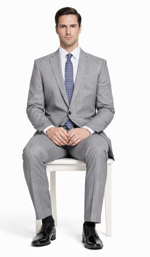 Mantoni Lt. Gray Two-button Wool Suit in Modern or Slim-Fit - Image 4
