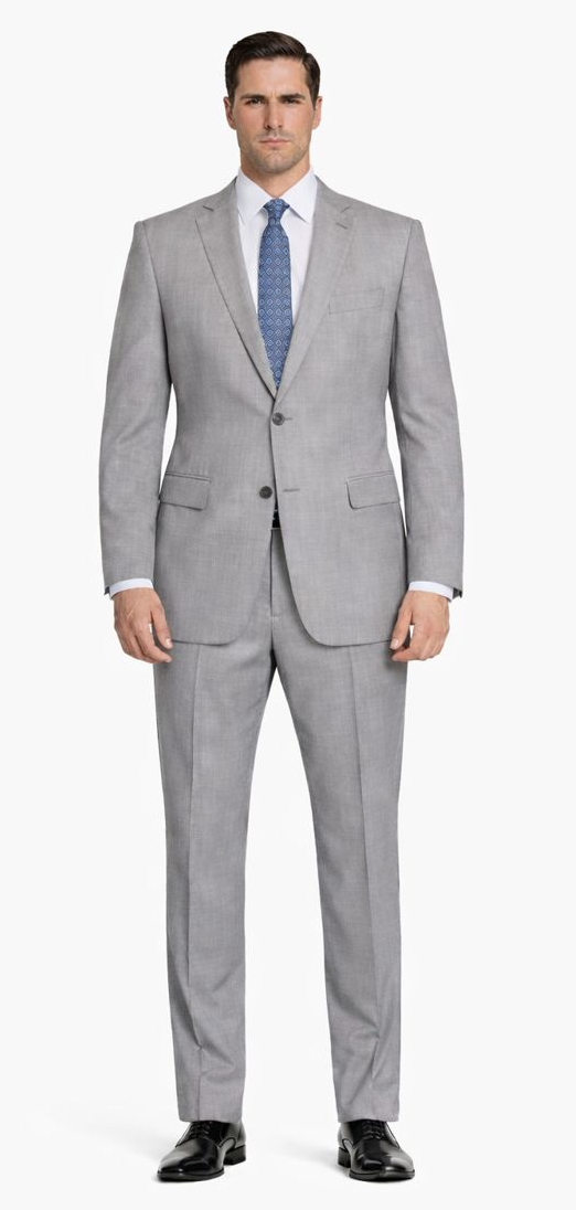 Mantoni Lt. Gray Two-button Wool Suit in Modern or Slim-Fit - Image 7