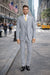 Mantoni Light Gray Suit for Men – Elegant Wedding and Business Formal Suit