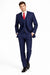 Mens Mantoni Solid Navy Suit – Classic 2 Piece Navy Blue Suit for Wedding, Business & Formal Wear