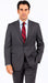 High-Quality 2 Button Medium Gray Suit Wide Leg 22 Inch Pleated Pants Side Vented Jacket