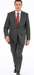 Mantoni Suit - Signature Menswear Wool Fabric SuitsOutlet - Brand Men's Grey 2-button Suit  - High End Suits - High Quality Suits