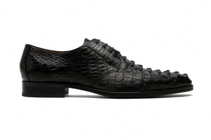Marco Di Milano Cancun Black Caiman Crocodile Derby Shoes - Image 7