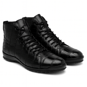 Marco Di Milano Hermond Black Alligator Boots
