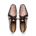 Marco Di Milano Mens White and Brown Caiman Gator Derby Caribe