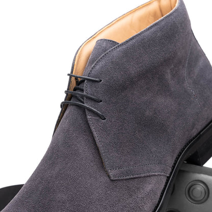 Zelli Marco Italian Suede Chukka Boots in Grey | Luxury Footwear