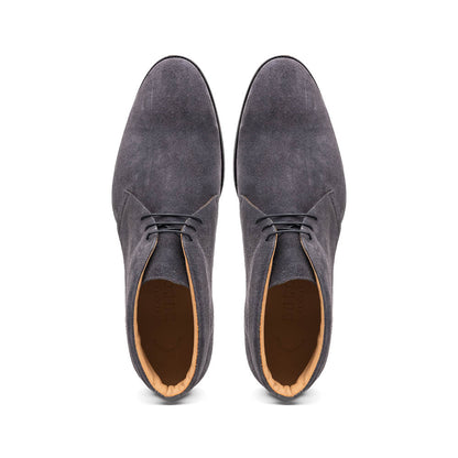 Zelli Marco Italian Suede Chukka Boots in Grey | Luxury Footwear