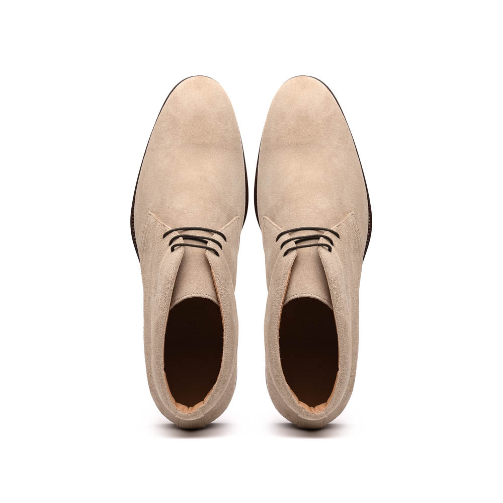 Zelli Marco Italian Suede Chukka Boots in Sand | Luxury Comfort