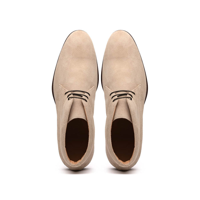 Zelli Marco Italian Suede Chukka Boots in Sand | Luxury Comfort
