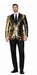 Men’s Mardi Gras Sport Coat in Black and Gold