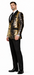 Men’s Mardi Gras Sport Coat in Black and Gold