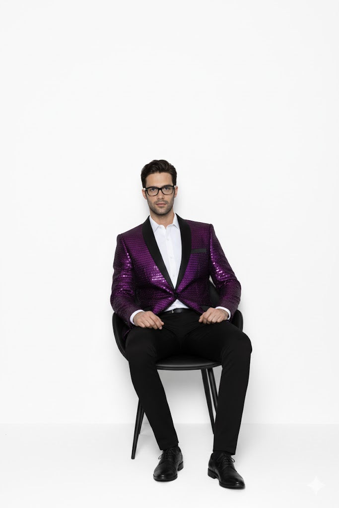 Mardi Gras Suit - Purple - Image 6