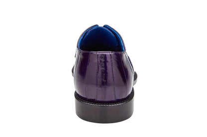 Belvedere Mare - Purple Genuine Crocodile Oxford