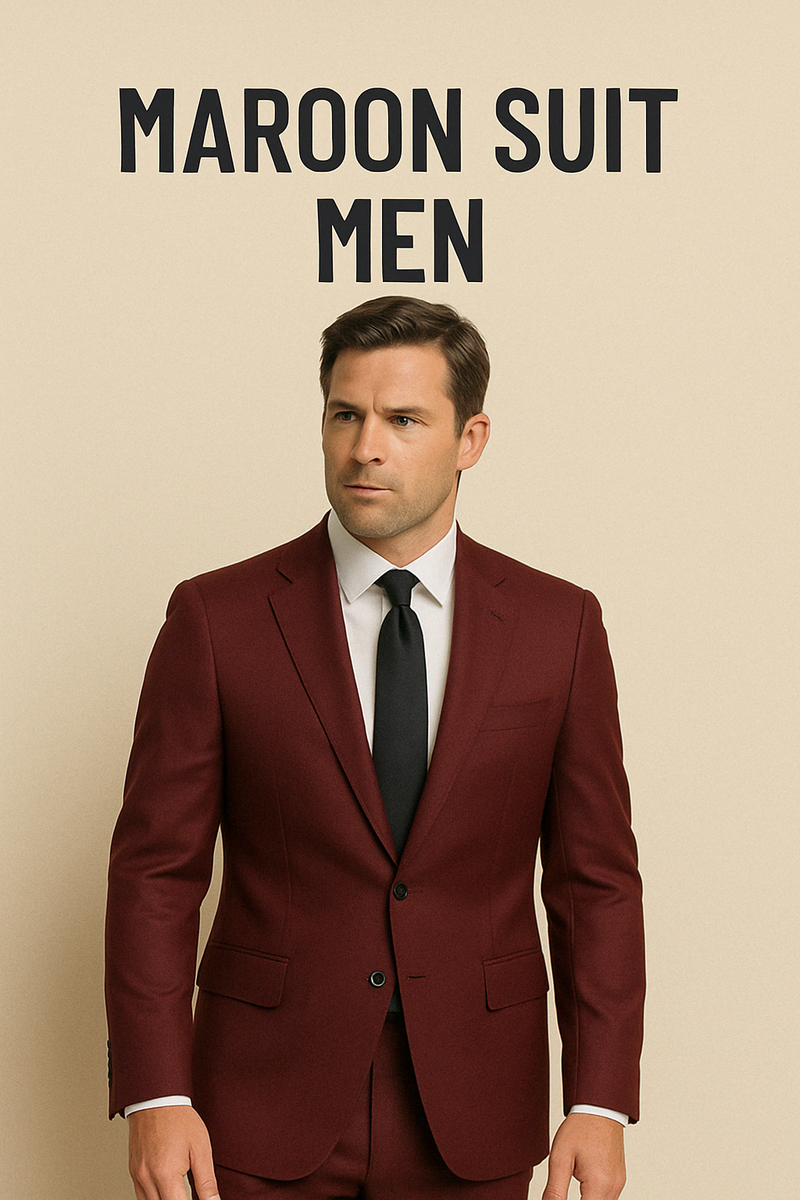 Maroon Suit Men