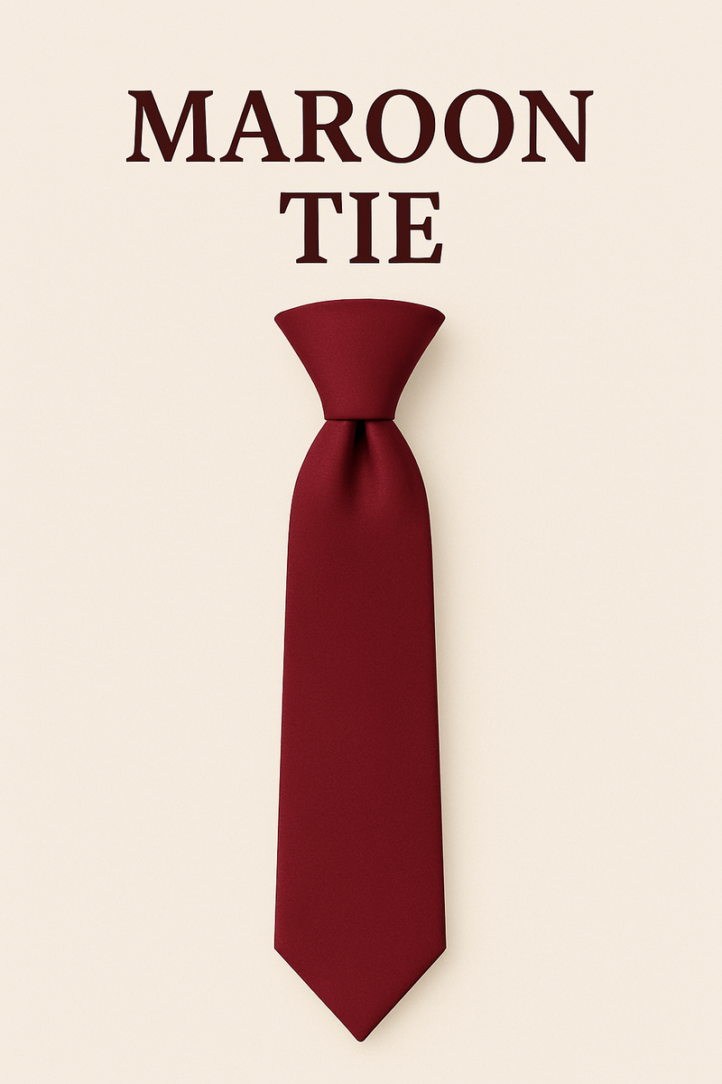maroon tie