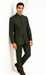 Marriage Groom Wedding Indian Nehru Suit Jacket Mens Blazer Olive (Jacket + Pants) $99