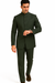 Marriage Groom Wedding Indian Nehru Suit Jacket Mens Blazer Olive (Jacket + Pants) $99