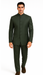 Marriage Groom Wedding Indian Nehru Suit Jacket Mens Blazer Olive (Jacket + Pants) $99