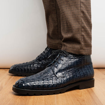 Marco Di Milano Martinelli Navy Leather Shoe