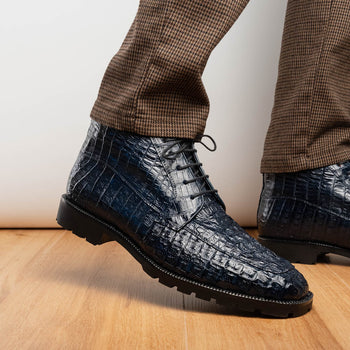 Marco Di Milano Martinelli Navy Leather Shoe
