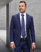 Statement Men's 2-Piece Big & Tall 100% Wool Fashion Suit – Textured Plaid Pattern