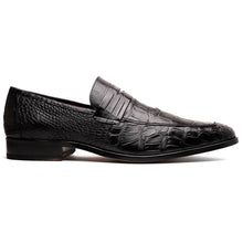 Marco Di Milano Matteo Black Alligator Penny Loafer