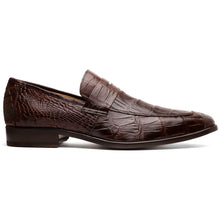 Marco Di Milano Matteo Brown Alligator Penny Loafer