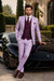Statement Mens Modern Fit 3 Piece 100% Super 200s Wool Classic Windowpane Suit – Double Breasted Vest