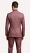 Men's Mauve Pink Tuxedo Suit – 3-Piece Slim Fit with Black Satin Shawl Lapel