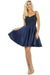 Quince Dama Dresses - Short Quinceanera Dresses in Color Navy