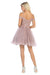 Quince Dama Dresses - Short Quinceanera Dresses in Color Mauve