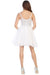 Quince Dama Dresses - Short Quinceanera Dresses in Color White