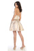 Quince Dama Dresses - Short Quinceanera Dresses in Color Champagne