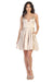 Quince Dama Dresses - Short Quinceanera Dresses in Color Champagne