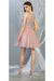 Quince Dama Dresses - Short Quinceanera Dresses in Color Mauve