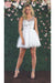 Quince Dama Dresses - Short Quinceanera Dresses in Color White