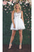 Quince Dama Dresses - Short Quinceanera Dresses in Color White