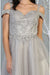 Quince Dama Dresses - Short Quinceanera Dresses in Color Silver