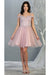 Quince Dama Dresses - Short Quinceanera Dresses in Color Mauve