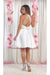 Quince Dama Dresses - Short Quinceanera Dresses in Color Ivory