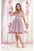 Quince Dama Dresses - Short Quinceanera Dresses in Color Pink/Multi