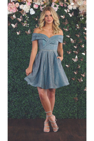 Short Prom Glitter Dress