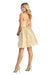 Quince Dama Dresses - Short Quinceanera Dresses in Color Champagne
