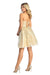 Quince Dama Dresses - Short Quinceanera Dresses in Color Champagne