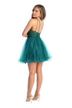 Mesh Semi Formal Dress