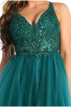 Mesh Semi Formal Dress