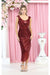 Quince Dama Dresses - Short Quinceanera Dresses in Color Burgundy