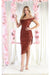 Quince Dama Dresses - Short Quinceanera Dresses in Color Rust