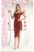 Quince Dama Dresses - Short Quinceanera Dresses in Color Rust
